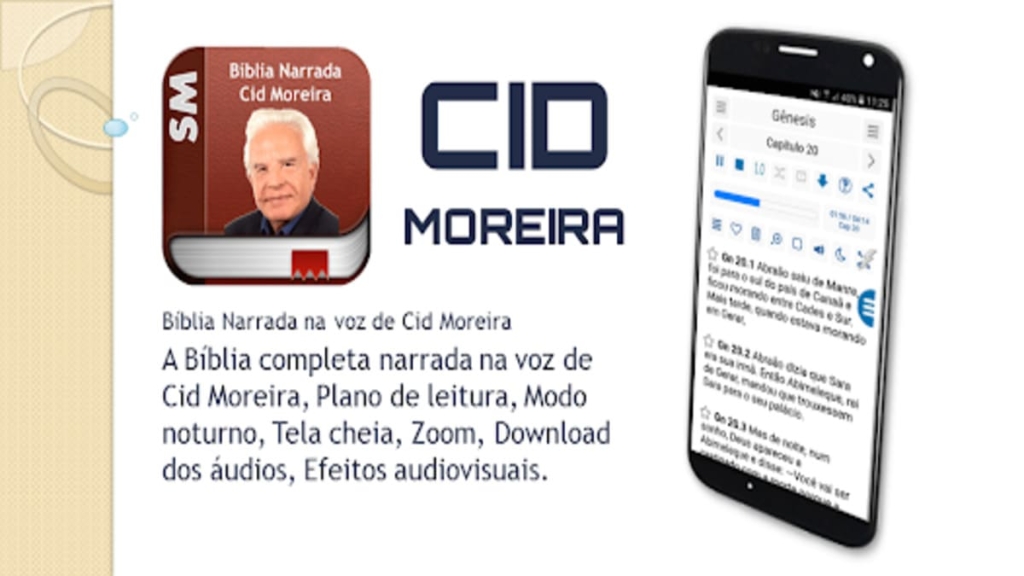 Aplicativo Bíblia Sagrada Narrada por Cid Moreira